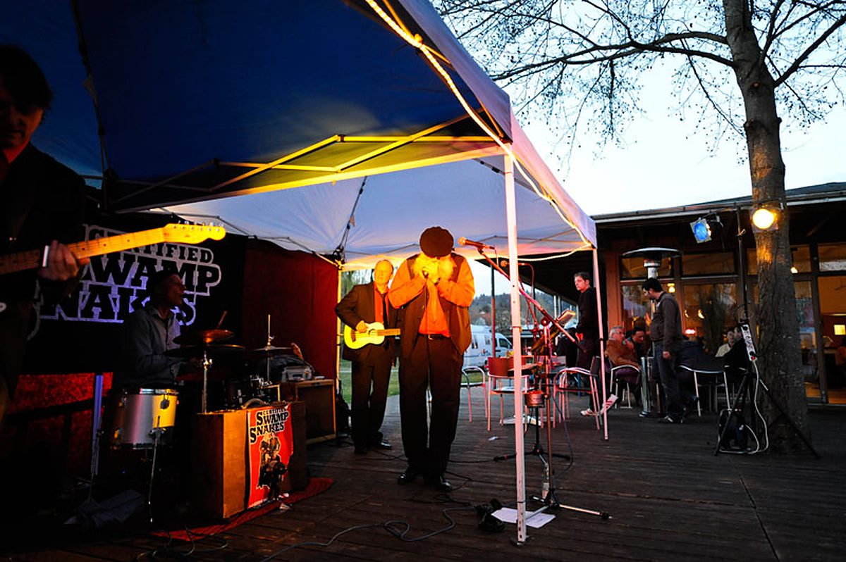 Abendveranstaltung auf der Terrasse der Seeküche